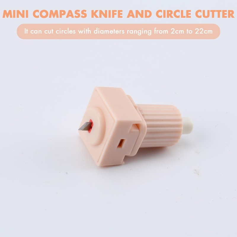 HAUSTGO Circle Cutter for Crafts, Cuts 1” - 4” (2-11cm)