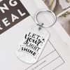 Let Your Light Shine Keychain Religous Faith Gifts Christian Bible