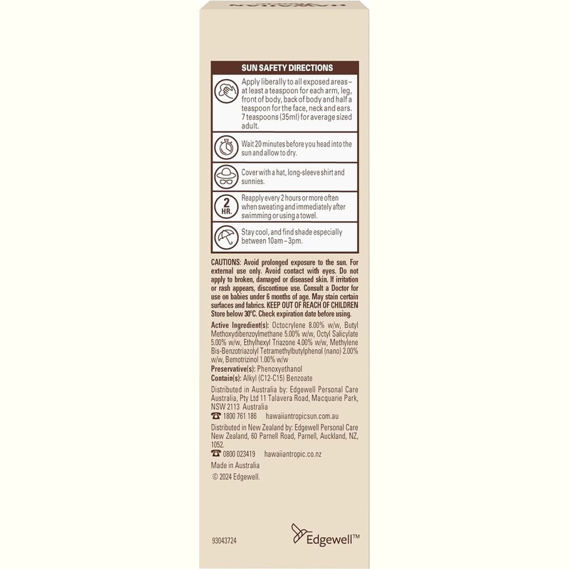 Hawaiian Tropic Silk Hydration Face Fluid 50ml
