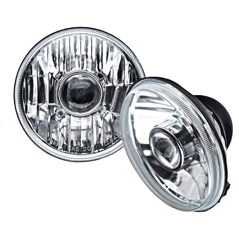 Octane Lighting 5 3/4 Inch Projector Crystal Clear Halogen Headlight