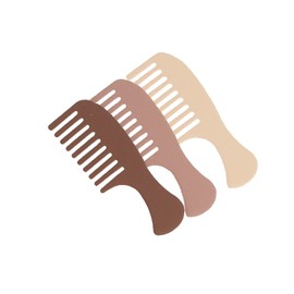 3PCS Comb Hair Clips for Women Girls Creative Hairpins Duckbill Hair Accessories Gradient Coffee Color