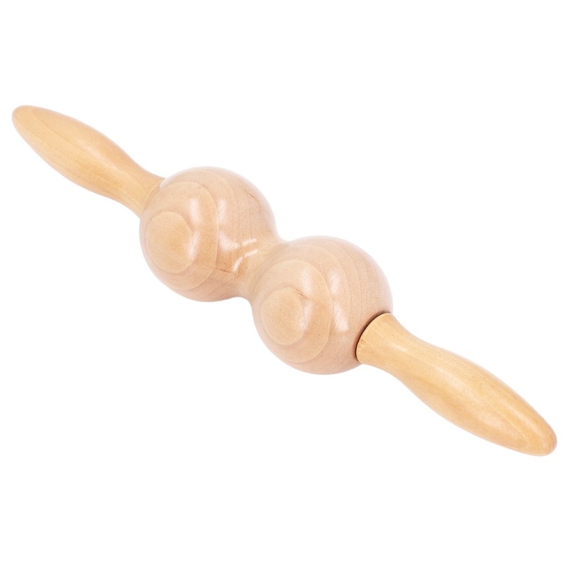 Wooden Meridian Massager Roll Stick Back Waist Neck Shoulder Spine