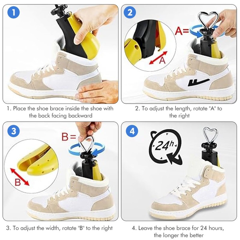 Hahhhha Boot Shoe Stretcher Men Women, Adjustable Unisex Shoe Expander