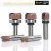 Akylin Dish Carving Router Bits, 1/2 Inch Shank 5PCS Bowl