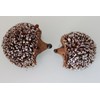 Set of Two Twig Hedgehog Christmas Decorations by Gisela Graham