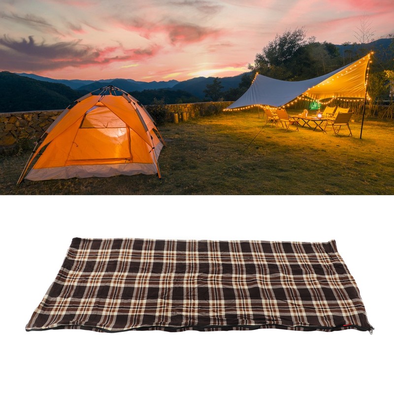 Fleece Sleeping Bag Portable Travel Warm Sleeping Bag for Adults