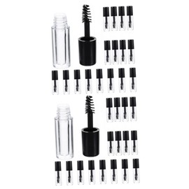 Minkissy 40pcs Empty Reusable Mascara Tubes for DIY Eyelash Growth Oil Lightweight Containers Brush Applicators for Easy Use and Storage