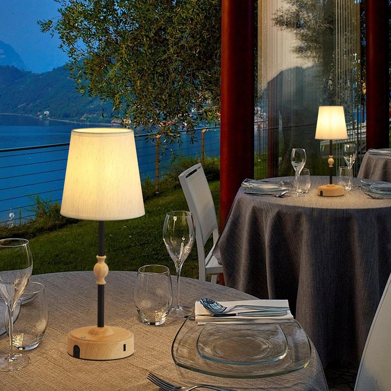 MEIXISUE Cordless Rechargeable Table Lamp with Dimmer,Portables Battery Operated Table