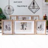3 Picture Frame Collage Photo Frames Rustic Wood Hinged Folding