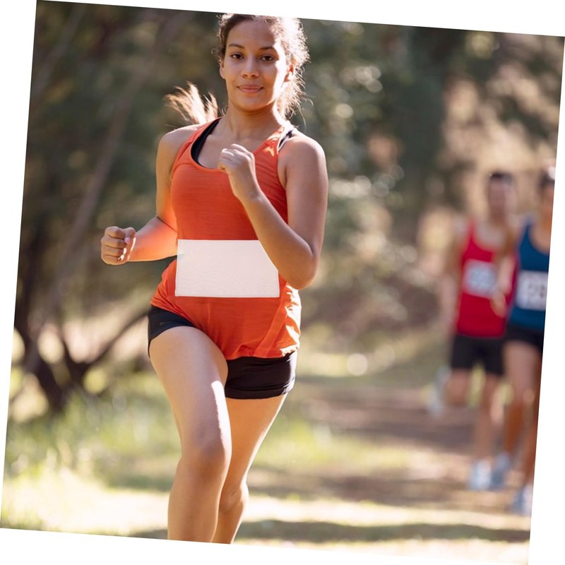 Kisangel 10pcs Reusable Race Bibs for Athletes Blank Bibs for