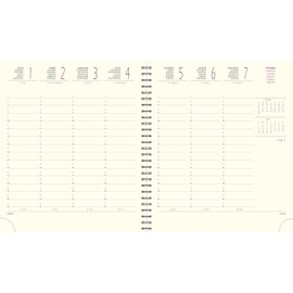 Exacompta - 180842E - Refill Pack for Eurotime 18S Desk Calendar Spiral Bound - 15 cm x 17 cm - Week to View January 2023 to December 2023