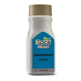 iSpice PREMIUM ARROWROOT POWDER |Natural Thickener|Gluten-Free|Non-GMO |5.4oz (155g)