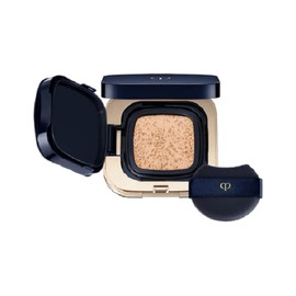 Shiseido Clé de Pau Beaute Tan Cushion Eclat Lumine #Pink Ochre 10 (Refill) 0.5 oz (15 g) (Foundation) (With Puff) SPF 25, PA+++