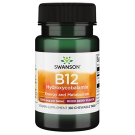Swanson Supplemelts Vitamin B-12 1000 mcg 60 Chwbls