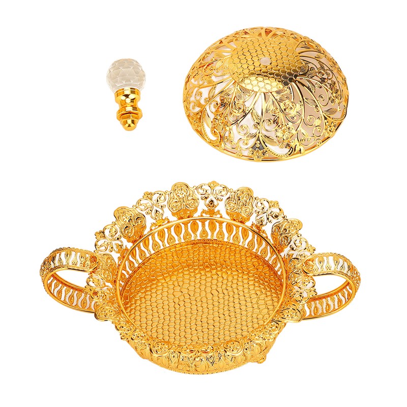 European Style Metal Fruit Plate Set Decorative Multifunctional Fruit Platter
