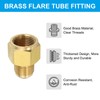 PATIKIL Brass Pipe Fitting, 1/2" G Female x 1/2" Flare