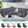 PureFit Additional Seat Cover for Reclining Couch Covers, Super Stretch