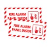 Fire Alarm Panel Inside Stickers Decals for Home Business Safety