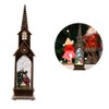 Christmas Church Wind Lantern Light Decorative Christmas Lamp Ornament for