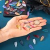Spritewelry 200Pcs Leaf Crystal Glass Beads Colorful Leaves Spacer Beads