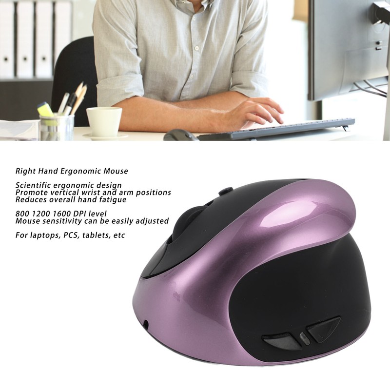 Right Hand Ergonomic Mouse 3 Adjustable DPI 800 1200 1600