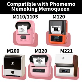 M110 Thermal Labels, M220 Labels -1.57" x 1.18"(40x30mm), Original Print Master Labels Compatible with Phomemo M110 M220 M221 Label Maker - 230 Labels/Roll, White, 3 Rolls, 690 Labels