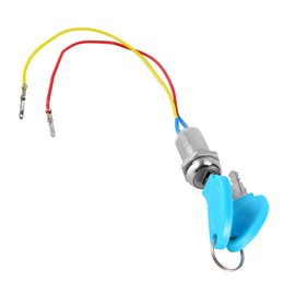 Eacam Electric Bike Lock, 2 Wire Key Ignition Switch Locking Keys Lock, Suitable for Electric Scooters, Electric, Gas Locks, Designed with Reliable Locking Mechanism, Metal Material,
