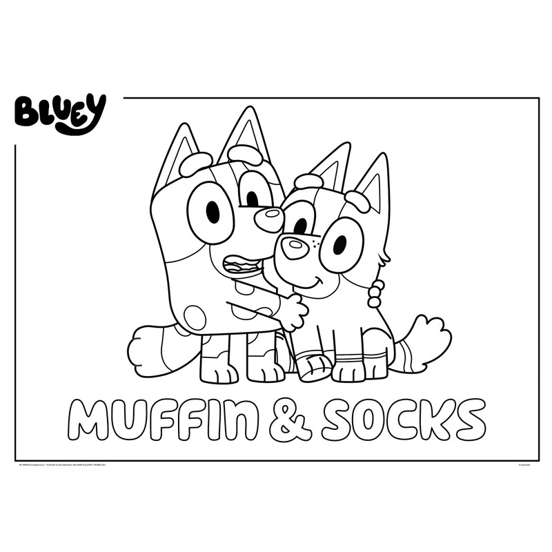 Liscianigiochi 99580 DF Maxifloor, Bluey Puzzle 24 Pieces