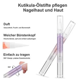 Bestauty 8 Piece Cuticle Care Oil Set, Nail Care Stick with Vitamins, Natural, Non-Toxic and Safe Cuticle Oil for Strong and Beautiful Nails