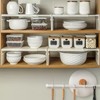 Cabinet Shelf Expandable,Layered Space-Saving Cabinet Stackable Rack - Lightweight Heavy