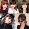 Flequillos Postizos Flequillo de pelo for mujer, flequillo francés sintético
