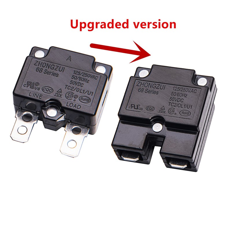 weelye 2Pcs 15A 125/250Vac 50Vdc Automatic Reset Relay Thermal Switch
