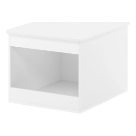 Furinno Peli Top Opening Litter Box Enclosure in Solid White