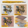 Jusgym 2 Pack Garage Wall Shelving with 4 Hooks, 1x4ft,