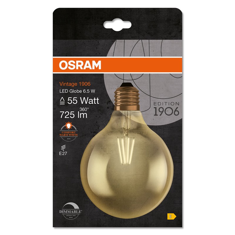 Osram LED Vintage Edition 1906 Lamp in Ball Shape with