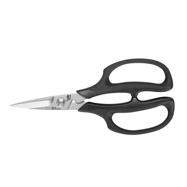 Shun DM-7100 Herb Shears, Made in Japan, High Carbon Stainless Steel Scissors, DM7100, 7.5 inches, Silver