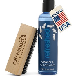 Starter Cleaning Kit - 1x Advanced Cleaning Solution, 1x Shoe Cleaning Brush For Suede, Leather, Canvas, and Mesh Shoes and White Sneakers.