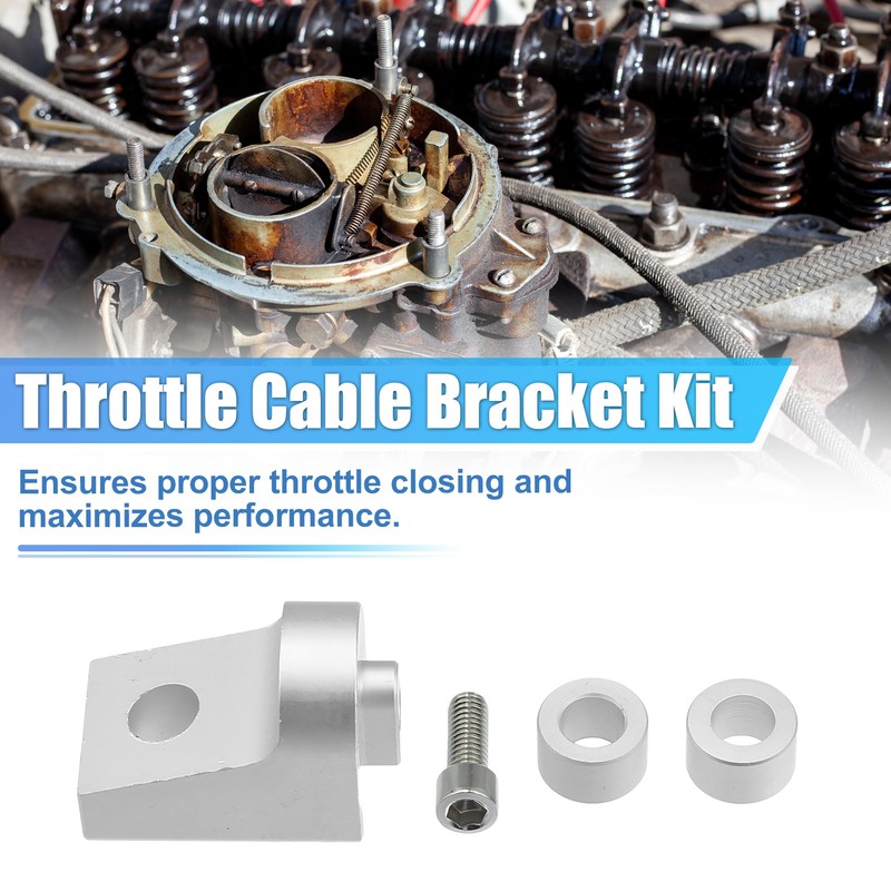 X AUTOHAUX 1 Set Aluminum Alloy Throttle Cable Bracket Kit