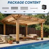 CYGIVC 6 Pack 4x6 Heavy Duty Metal Post Base Brackets,