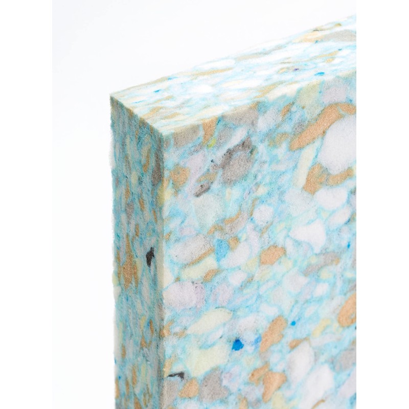 Yogamatters Chipped Foam Half Yoga Block - Lightweight, High Density,