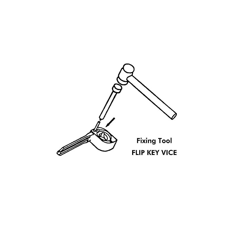 Automobile Locksmith Flip Key Fob Blade Pin Removal Tool 1.4