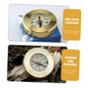 BESTOYARD Brass Hiking Compass Waterproof Pocket Style for Navigation with