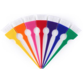 Juego de brochas para teñir el cabello, 7 colores del arco iris