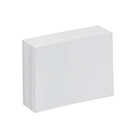 Office Line Index Cards, White, 190 g, DIN A5, Pack of 100, Blank, Item No.: 770279