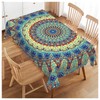 Walmsco Tablecloth Bohemian Blue Pattern Decor For Dining Room Kitchen