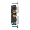 Leviton 5822-W Straight Blade Single Receptacle, 250 Vac, 20 A,