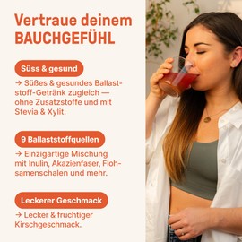 BRAINEFFECT Daily Fibre Drink - Delicious Fibre Drink with 6 Fibre Sources for Digestion and Appetite - Sugar Free - 330 g (30 Servings)