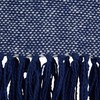 DII Navy Stripe Homespun Woven Throw, 50x60" with 2.5" fringe,