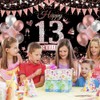 Yontree Happy 13th Birthday Banner 180 * 110cm Black Rose