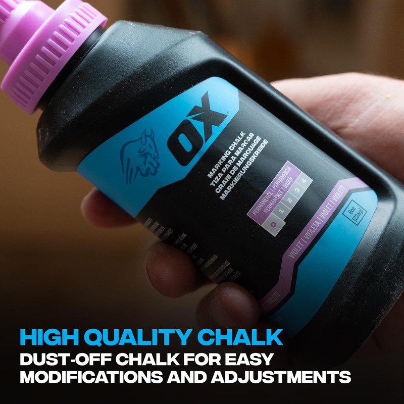 OX Pro 226g/8oz Standard Violet Marking Chalk - Permanence 1,